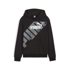 Puma Bluza Power Graphic Tr 67925601. Czarne bluzy z kapturem Puma, m, bez wzorów, z bawełny, z kapturem. Za 121.99 zł.