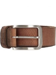 HIDE & STITCHES Skórzany pasek "Frisco" w kolorze jasnobrązowym rozmiar: 105. Brązowe paski HIDE & STITCHES, bez wzorów, z materiału. Za 61.95 zł.