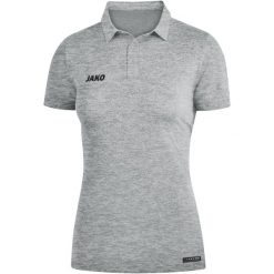 Polo Jako Premium Basics. Szare koszulki polo JAKO, bez wzorów, bez kołnierzyka, bez ramiączek. Za 262.50 zł.