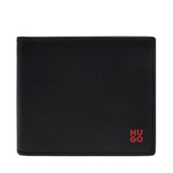 Portfel HUGO. Czarne portfele Hugo, bez wzorów. Za 309.99 zł.