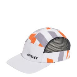 Czapka Terrex Climacool 5-Panel Graphic. Białe czapki z daszkiem Adidas, bez wzorów, z elastanu. Za 129.00 zł.