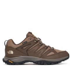 Trekkingi The North Face. Brązowe buty trekkingowe The North Face, bez wzorów, z gore-texu, bez zapięcia. Za 649.99 zł.