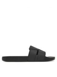 Calvin Klein Klapki Pool Slide Double T HM0HM01752 Czarny. Czarne klapki CALVIN KLEIN, z tworzywa sztucznego. Za 169.99 zł.
