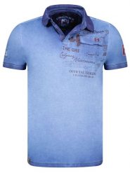 Canadian Peak Koszulka polo "Keoneak" w kolorze niebieskim rozmiar: XL. Niebieskie koszulki polo Canadian Peak, xl, bez wzorów, z bawełny, bez kołnierzyka, bez ramiączek. Za 100.75 zł.