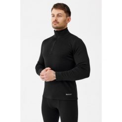 Bluza męska termoaktywna Rough Radical Merino Active Zip 250. Czarne bielizna termoaktywna ROUGH RADICAL, m, bez wzorów, z wełny, bez ramiączek, trekkingowe. W wyprzedaży za 237.15 zł.