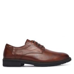 Półbuty Pikolinos. Brązowe eleganckie półbuty Pikolinos, bez wzorów, bez obcasa, bez zapięcia. Za 759.99 zł.