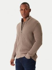 JOOP! Jeans Kardigan Hajoros 30047664 Beżowy Modern Fit. Brązowe swetry rozpinane JOOP! Jeans, m, bez wzorów, z bawełny, bez kołnierzyka, bez ramiączek. Za 829.99 zł.