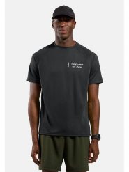 Odlo Koszulka "Essential" w kolorze czarnym do biegania rozmiar: M. Czarne t-shirty sportowe ODLO, bez wzorów, z materiału, bez ramiączek, do biegania. Za 125.27 zł.