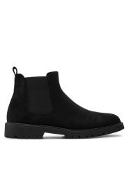 Pierre Cardin Sztyblety 4715 Czarny. Czarne botki sznurowane Pierre Cardin, bez wzorów, ze skóry, bez obcasa, bez zapięcia. Za 299.99 zł.
