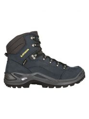 LOWA Skórzane buty turystyczne "Renegade GTX Mid" w kolorze granatowym rozmiar: 44. Niebieskie buty turystyczne Lowa, bez wzorów, z gore-texu, bez zapięcia, outdoorowe, gore-tex. Za 782.99 zł.