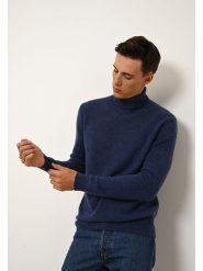 Just Cashmere Kaszmirowy golf "Sacha" w kolorze granatowym rozmiar: XXL. Niebieskie golfy Just Cashmere, xxl, bez wzorów, z kaszmiru, bez ramiączek. Za 565.65 zł.