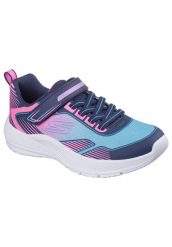 Buty SKECHERS 303657L Niebieski. Czerwone buty turystyczne Skechers, bez wzorów, z materiału, bez zapięcia, trekkingowe. Za 175.99 zł.