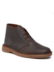 Clarks Trzewiki Bushacre 3 261535327 Brązowy. Brązowe botki sznurowane Clarks, bez wzorów, ze skóry, bez obcasa, bez zapięcia. Za 439.99 zł.