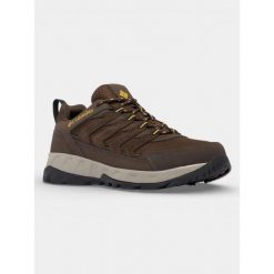 Buty Turystyczne Męskie Columbia Strata Trail Low WP. Brązowe buty trekkingowe Columbia, bez wzorów, bez zapięcia. Za 339.00 zł.