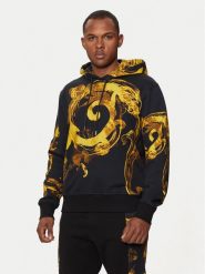 Versace Jeans Couture Bluza 76GAI3HW Czarny Regular Fit. Czarne bluzy Versace Jeans Couture, m, bez wzorów, z bawełny, bez kaptura. Za 2,349.00 zł.