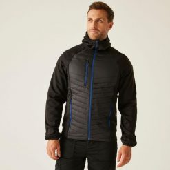 Kurtka męska Regatta Professional Navigate Hybrid z kapturem. Czarne kurtki Regatta, m, bez wzorów, z puchu, z kapturem. Za 279.99 zł.