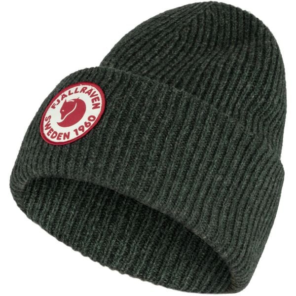 Czapka zimowa Fjallraven 1960 Logo Hat - deep forest. Zielone czapki zimowe Fjällräven, bez wzorów. Za 219.99 zł.