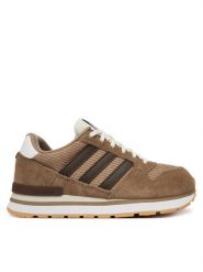 Adidas Sneakersy Zx 500 Rs LA1637 Brązowy. Brązowe buty sportowe casual Adidas, bez wzorów, z materiału, bez zapięcia. Za 399.99 zł.