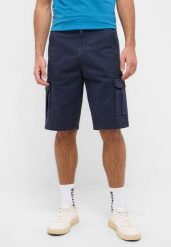 MĘSKIE SZORTY CARGO MUSTANG Houston Cargo Shorts - Navy Blazer 1016460 5324. Niebieskie szorty Mustang, m, bez wzorów. Za 169.99 zł.