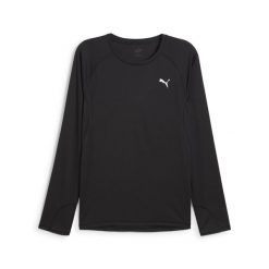 Męska koszulka z długim rękawem do biegania VELOCITY PUMA Black. Czarne bluzki z długim rękawem Puma, m, bez wzorów, bez kołnierzyka, bez ramiączek. Za 179.00 zł.