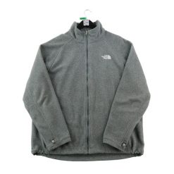 Second life - Kurtka polarowa męska z wysokim kołnierzem - Stan bardzo dobry. Szare kurtki The North Face, m, bez wzorów, z materiału, bez kaptura. Za 190.96 zł.