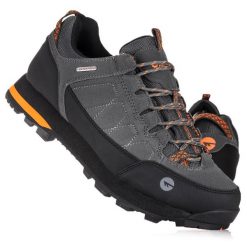 Buty męskie tyrystyczne Hi-Tec GELEN II LOW WP. Brązowe buty turystyczne Hi-tec, bez wzorów, z materiału, bez zapięcia, trekkingowe. Za 255.83 zł.