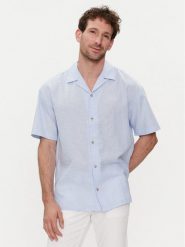 Jack&Jones Koszula Summer 12248382 Niebieski Relaxed Fit. Niebieskie koszule Jack&Jones, m, bez wzorów, z bawełny, bez kołnierzyka, bez ramiączek. Za 129.99 zł.