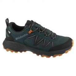 Buty trekkingowe męskie Columbia 2108291310. Niebieskie buty turystyczne Columbia, bez wzorów, z materiału, bez zapięcia, trekkingowe. Za 499.99 zł.