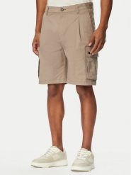 HUGO Szorty materiałowe Craysen 262S 50556891 Brązowy jasny Straight Fit. Brązowe szorty Hugo, m, bez wzorów, z bawełny. Za 499.99 zł.