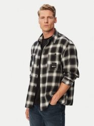 Karl Lagerfeld Jeans Koszula B3M16025 Czarny Relaxed Fit. Czarne koszule Karl Lagerfeld Jeans, m, bez wzorów, z bawełny, bez kołnierzyka, bez ramiączek. Za 649.99 zł.