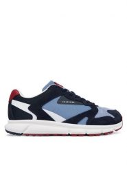 Tommy Hilfiger Sneakersy Outdoor Runner FM0FM05945 Niebieski. Niebieskie buty sportowe casual Tommy Hilfiger, bez wzorów, ze skóry, bez zapięcia. Za 489.99 zł.