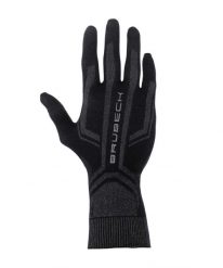 Rękawiczki termoaktywne do biegania unisex Brubeck. Czarne bielizna termoaktywna Brubeck, bez wzorów, z dzianiny. Za 53.89 zł.