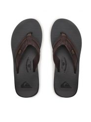 Quiksilver Japonki AQYL100886 Brązowy. Brązowe japonki Quiksilver, bez wzorów, ze skóry. Za 99.99 zł.