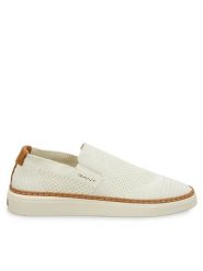 Gant Półbuty 32631243 Écru. Eleganckie półbuty GANT, bez wzorów, z materiału, bez obcasa, bez zapięcia. Za 499.99 zł.