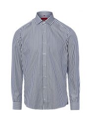 Finshley & Harding koszula biznesowa - non-iron Mężczyźni Slim Fit Bawełna niebieski|biały, 40. Białe koszule Finshley & Harding, m, bez wzorów, z bawełny, bez kołnierzyka, bez ramiączek. Za 199.95 zł.