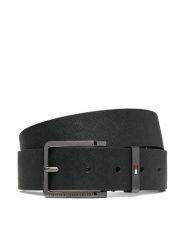Tommy Hilfiger Pasek Oliver Saffiano 3.5 AM0AM14573 Czarny. Czarne paski Tommy Hilfiger, bez wzorów, ze skóry. Za 229.99 zł.