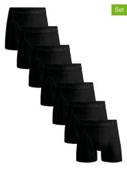 Muchachomalo Bokserki (7 par) w kolorze czarnym rozmiar: L. Czarne bokserki MUCHACHOMALO, l, bez wzorów. Za 196.24 zł.