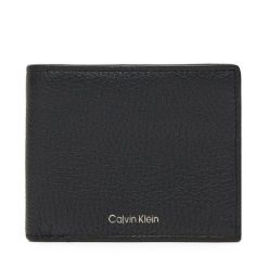Duży Portfel Męski Calvin Klein. Czarne portfele CALVIN KLEIN, bez wzorów. Za 349.99 zł.