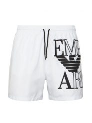 Emporio Armani Szorty kąpielowe EM000583 AF20434 U0002 Biały Regular Fit. Białe kąpielówki Emporio Armani, m, bez wzorów, z syntetyku. Za 489.99 zł.