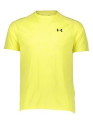 Under Armour Koszulka sportowa "Tech" w kolorze żółtym rozmiar: L. Zielone t-shirty sportowe Under Armour, bez wzorów, z materiału, bez ramiączek, outdoorowe. Za 110.55 zł.