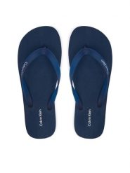 Calvin Klein Japonki Logo Strap HM0HM02105 Granatowy. Niebieskie japonki CALVIN KLEIN, bez wzorów, z syntetyku. Za 149.99 zł.