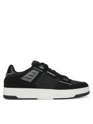 Guess Sneakersy FMJVIN ELL12 Czarny. Czarne buty sportowe casual Guess, z aplikacjami, ze skóry, bez zapięcia. Za 399.99 zł.
