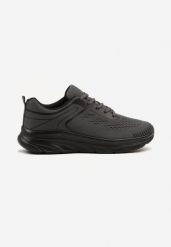 Ciemnoszare Buty Sportowe Sneakersy z Ozdobnym Tłoczeniem Wiline. Szare buty sportowe casual Born2be, bez wzorów, z jeansu, bez zapięcia. W wyprzedaży za 79.99 zł.
