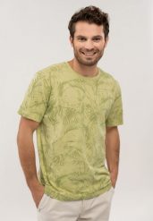 T-shirt z wakacyjnym motywem, Comfort Fit, T-EXOTIC. T-shirty Volcano, m, bez wzorów, z materiału, bez kołnierzyka, bez ramiączek. Za 69.99 zł.