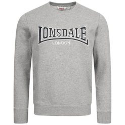 Bluza z okrągłym dekoltem Lonsdale Berger Lp181. Szare bluzy Lonsdale, m, bez wzorów, bez kaptura. Za 264.50 zł.