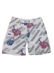 SRK Szorty kąpielowe "Claro" w kolorze biało-szarym rozmiar: S. Białe kąpielówki SRK, s, bez wzorów. Za 43.99 zł.