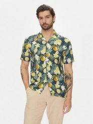 Lindbergh Koszula 30-203729 Zielony Relaxed Fit. Zielone koszule Lindbergh, m, bez wzorów, z wiskozy, bez kołnierzyka, bez ramiączek. Za 209.99 zł.