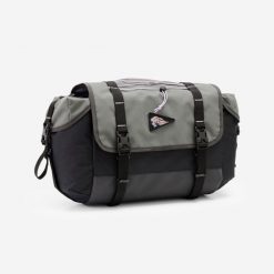 Torba rowerowa do bikepackingu Riverside ADVT 500 10 l na kierownicę. Czarne torby na ramię ROCKRIDER, bez wzorów, z materiału, na ramię, duże, bez dodatków. Za 299.99 zł.