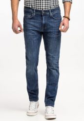 MUSTANG VEGAS SLIM MĘSKIE SPODNIE JEANSOWE JEANSY DŻINSY DENIM BLUE 1015045 5000 883. Niebieskie jeansy Mustang, l. Za 199.99 zł.