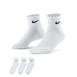 Skarpety Everyday Cushion Ankle 3 Pary. Białe skarpety Nike, bez wzorów. Za 49.00 zł.